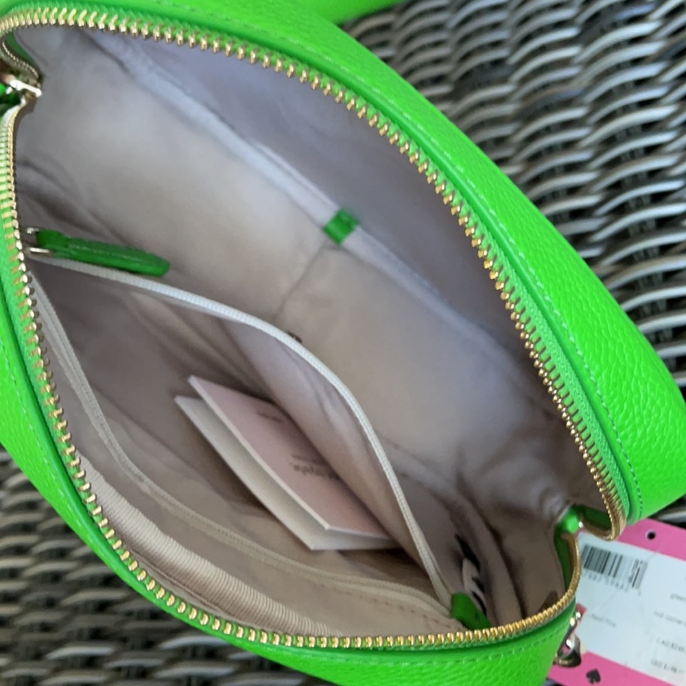 Kate Spade Astrid Oval Crossbody Leather Bag Peach Melba - Picture 9 of 16